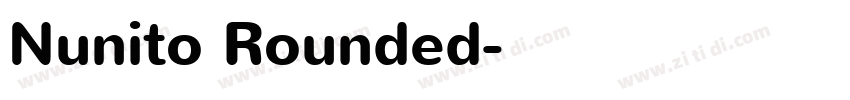 Nunito Rounded字体转换